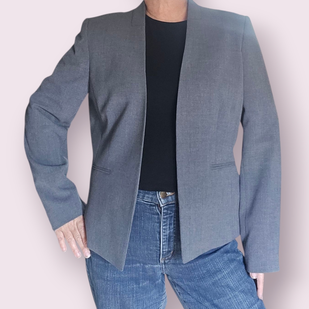 Tahari ASL Women's Gray Blazer Size 12